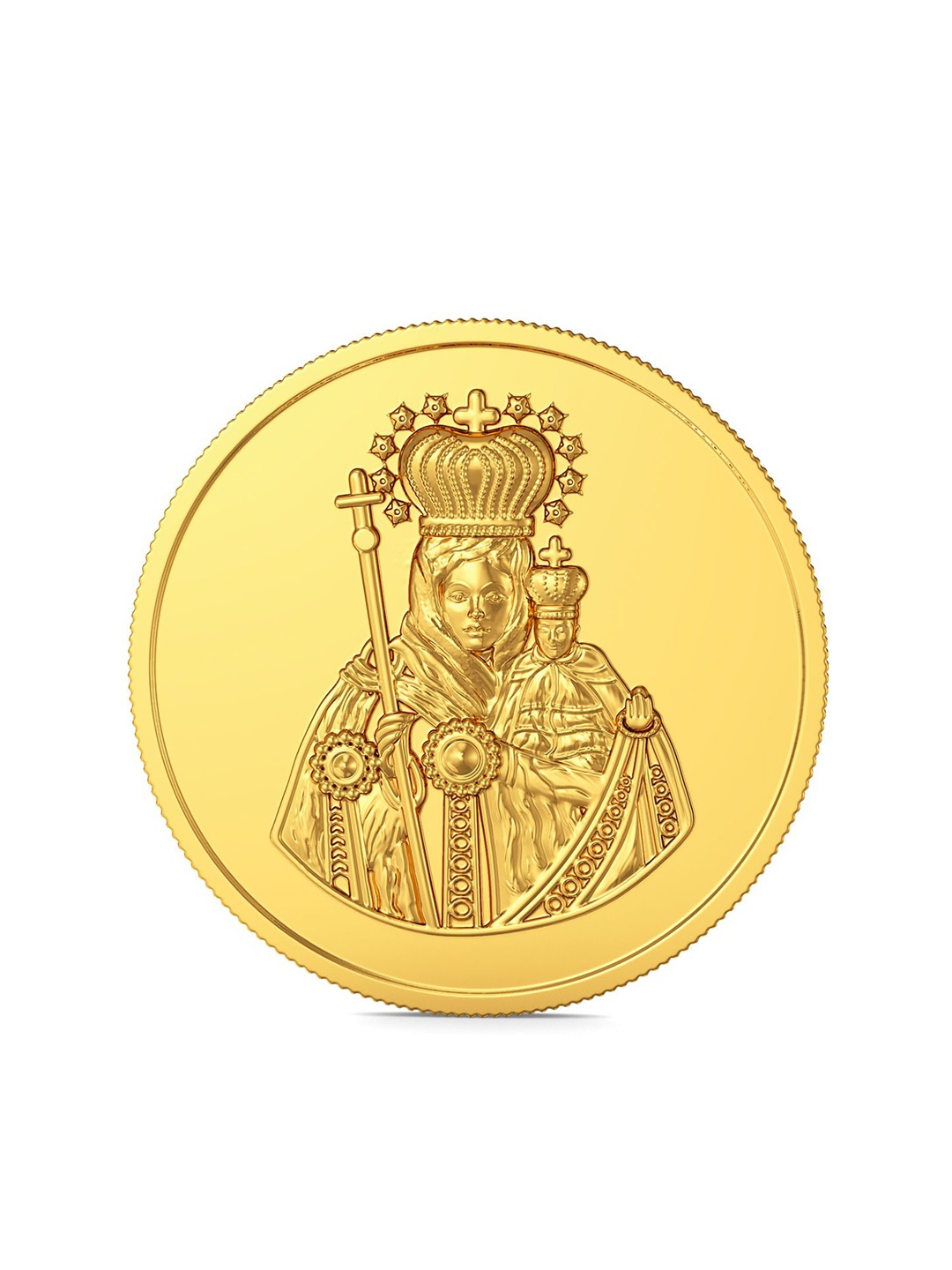 

Joyalukkas St Mary 22KT Gold Coin-4gm