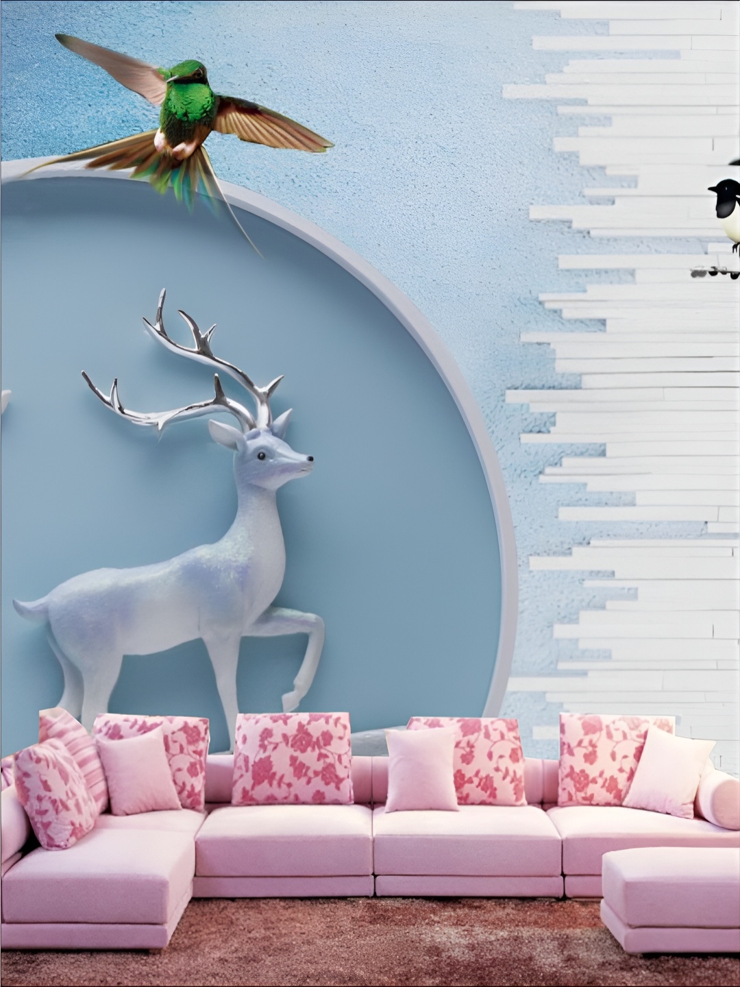 

Aura Grey & White Printed Self Adhesive 3D Wall Panels