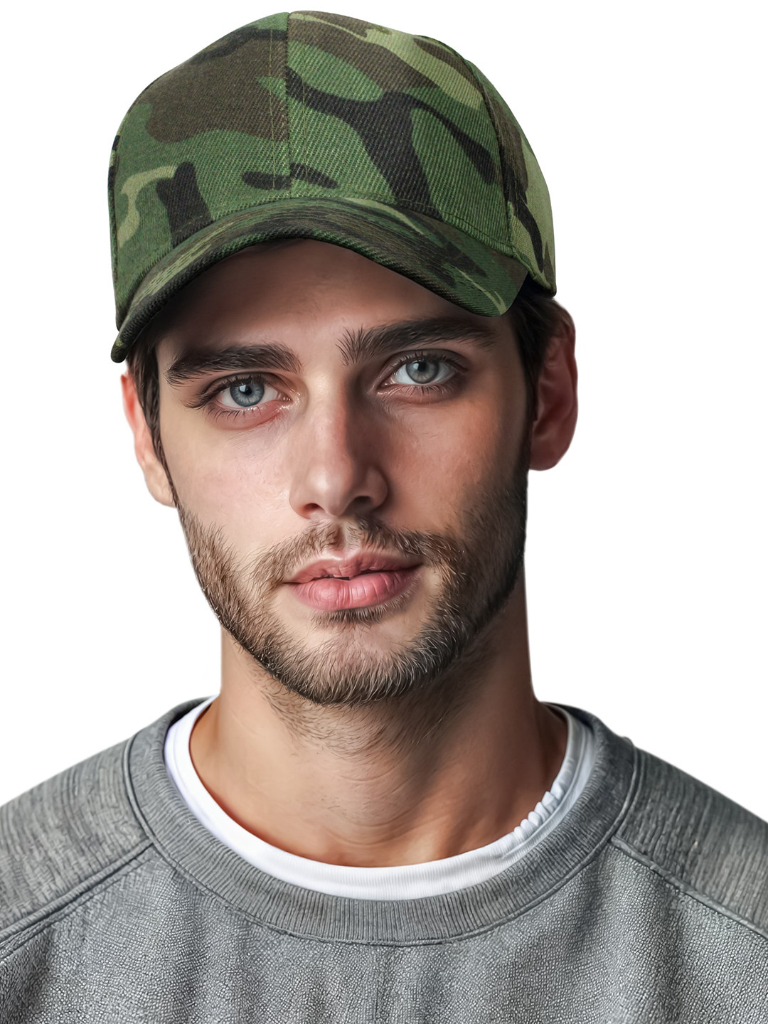 

JENNA Men Printed Baseball Cap, Green