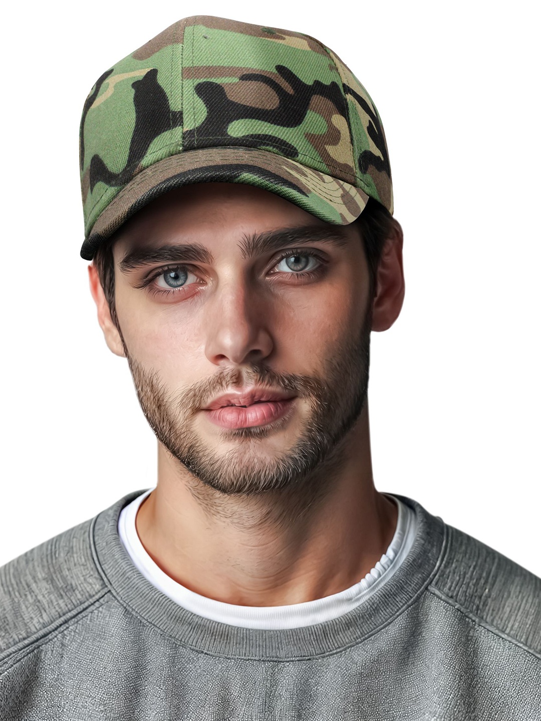 

JENNA Men Printed Baseball Cap, Brown
