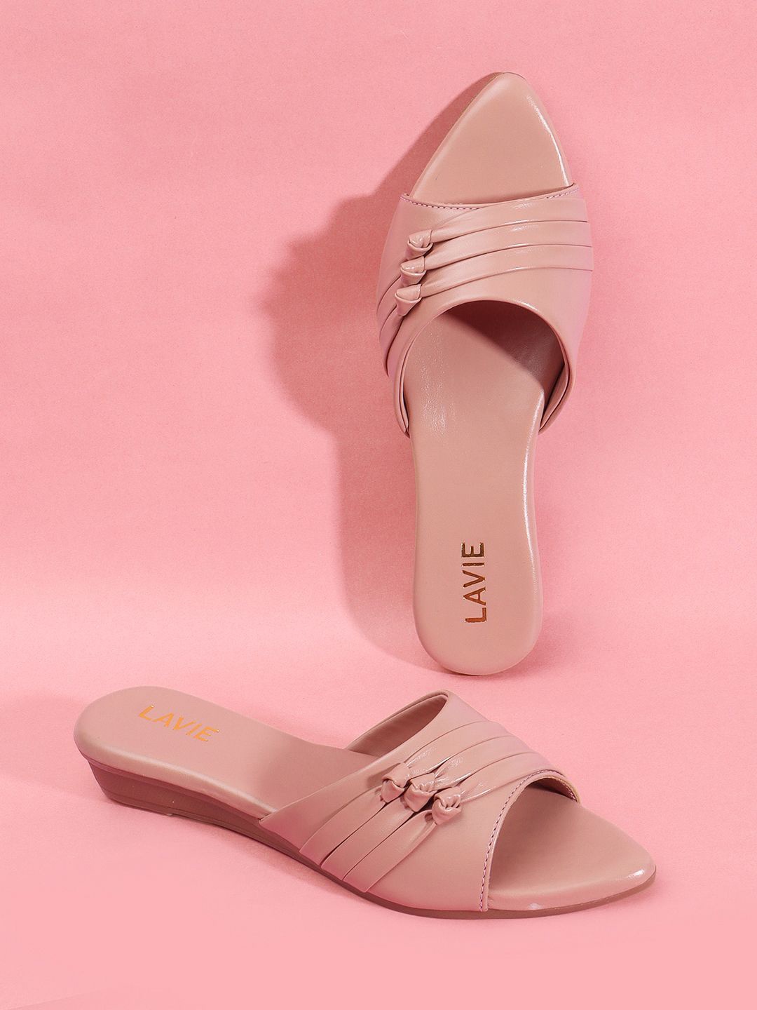 

Lavie Open Toe Flats, Pink