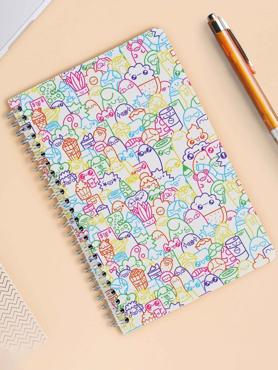 

Doodlicious Self Design Notebook Stationery, White