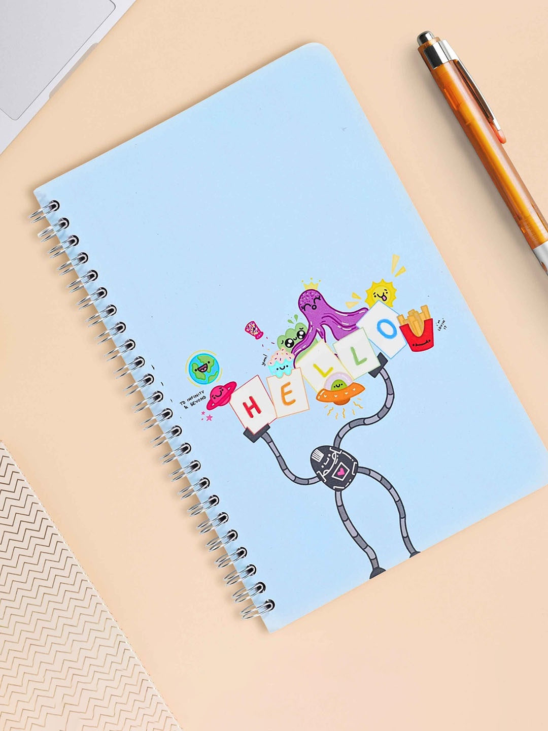 

Doodlicious Printed B5 Notebook, Blue