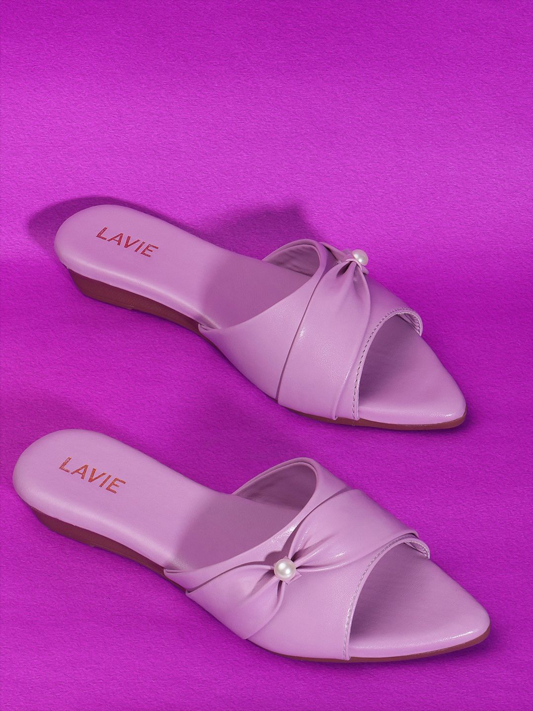 

Lavie Embellished Open Toe Flats, Purple