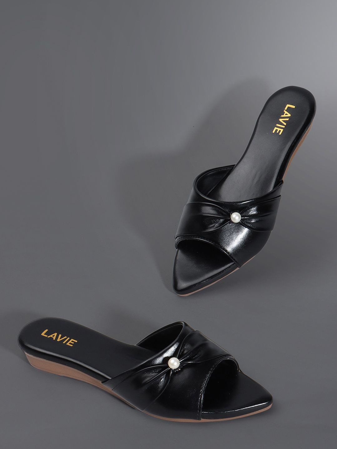 

Lavie Embellished Open Toe Flats, Black