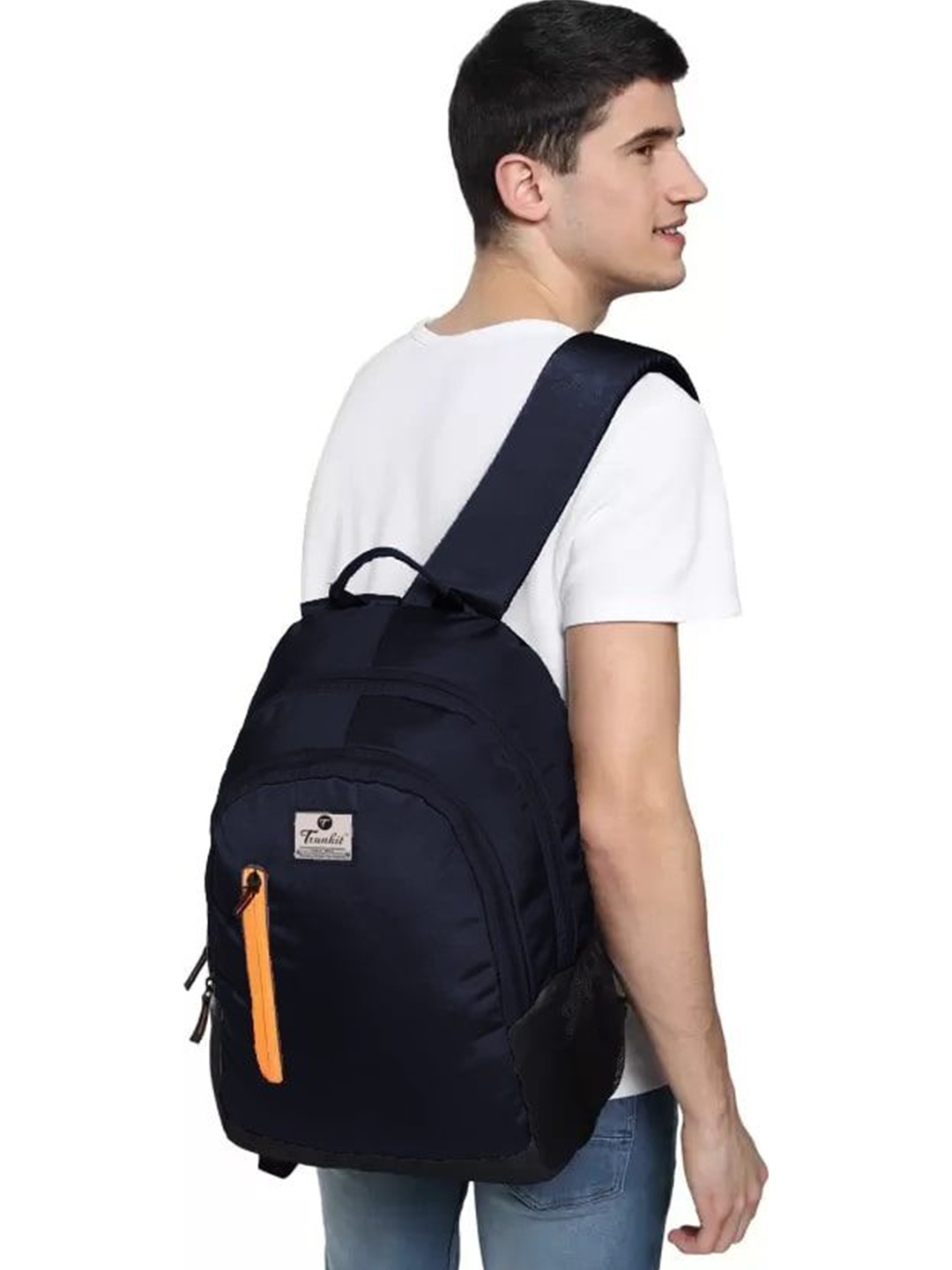 

TRUNKIT Unisex Ergonomic Backpack USB Charging Port, Navy blue