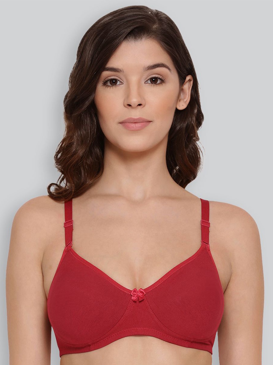 

LYRA Medium Coverage Seamless Bra All Day Comfort, Red