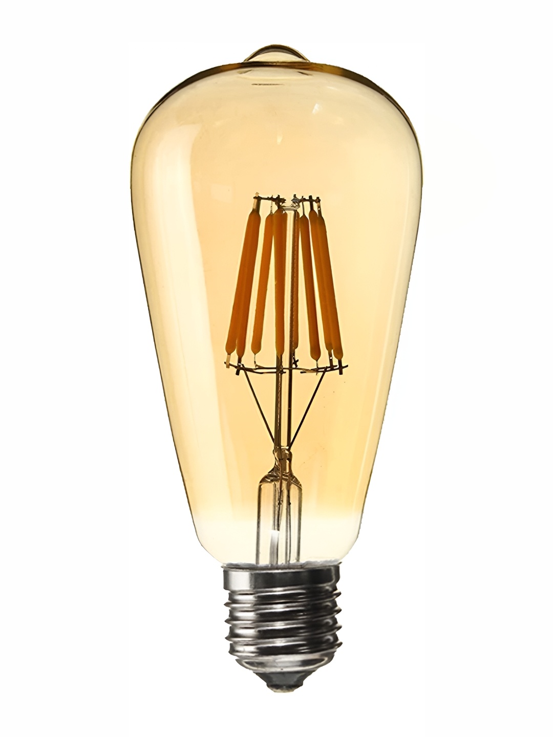 

SPARK WORLD Yellow Glass 4 W Decorative E26 LED Bulb