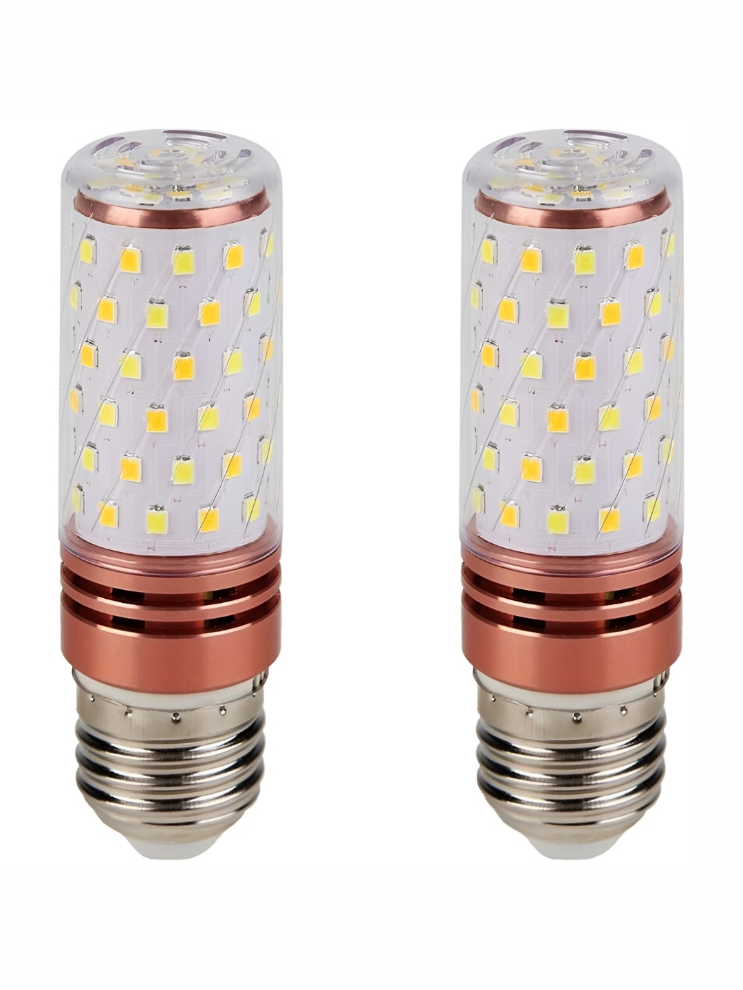 

SPARK WORLD White 2 Pieces Textured Glass LED Bulbs