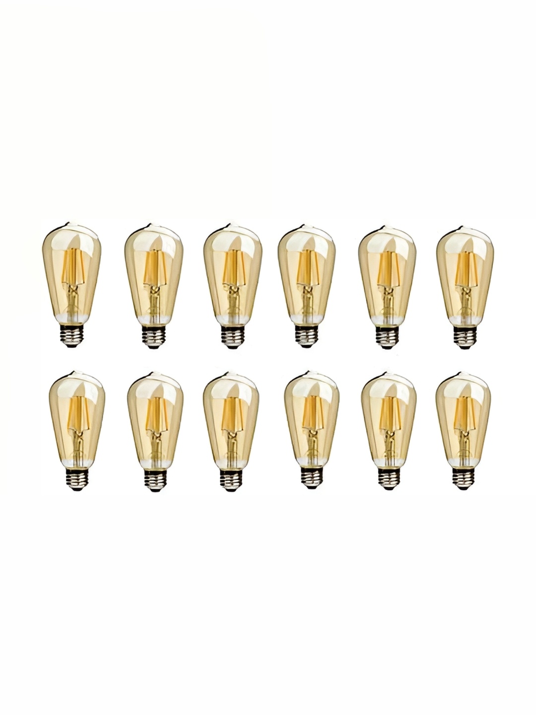 

SPARK WORLD White & Silver-Toned 12Pcs Glass LED Bulbs