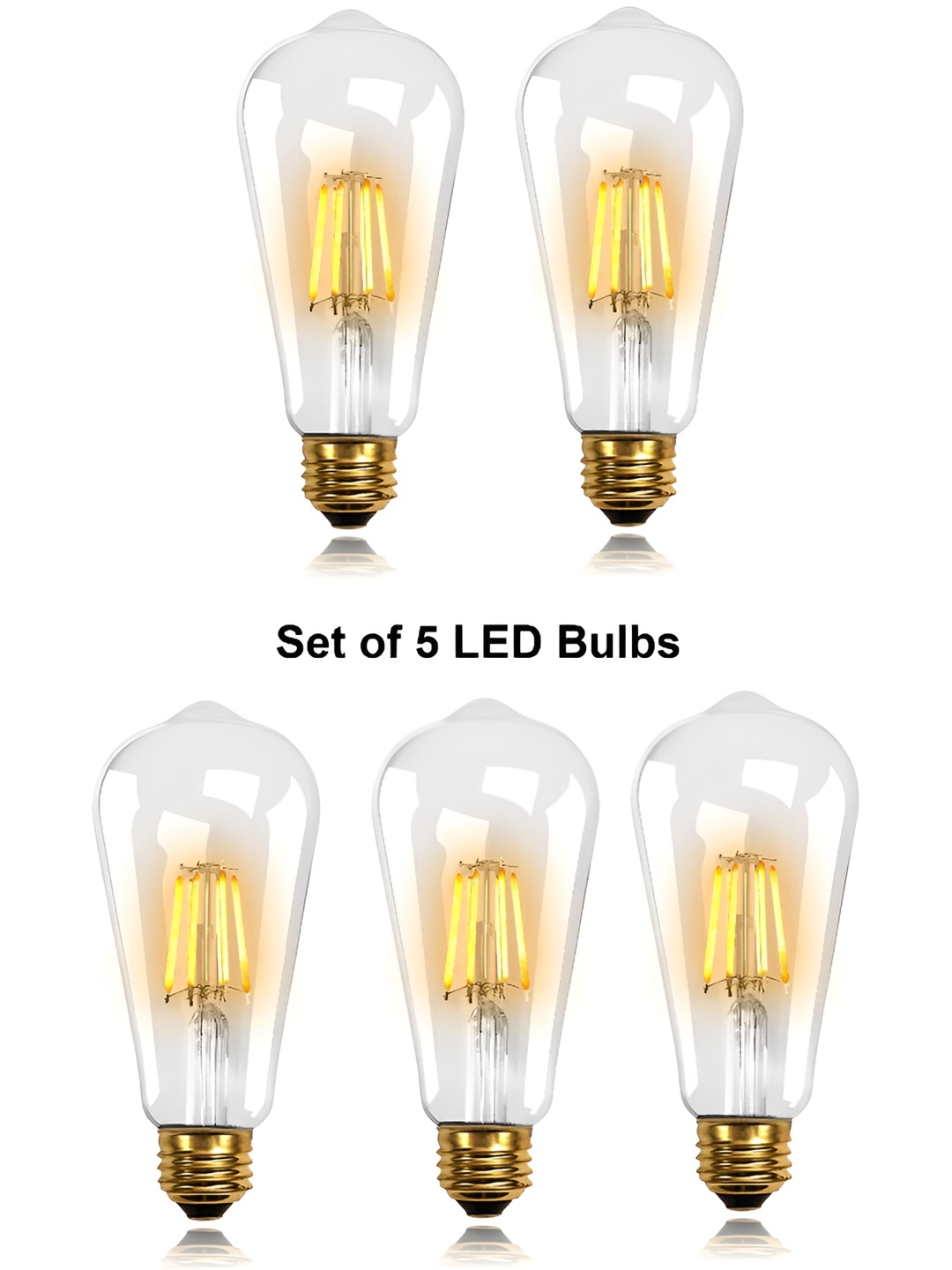 

SPARK WORLD Yellow 5 Pieces Glass Contemporary Ceiling Lamp