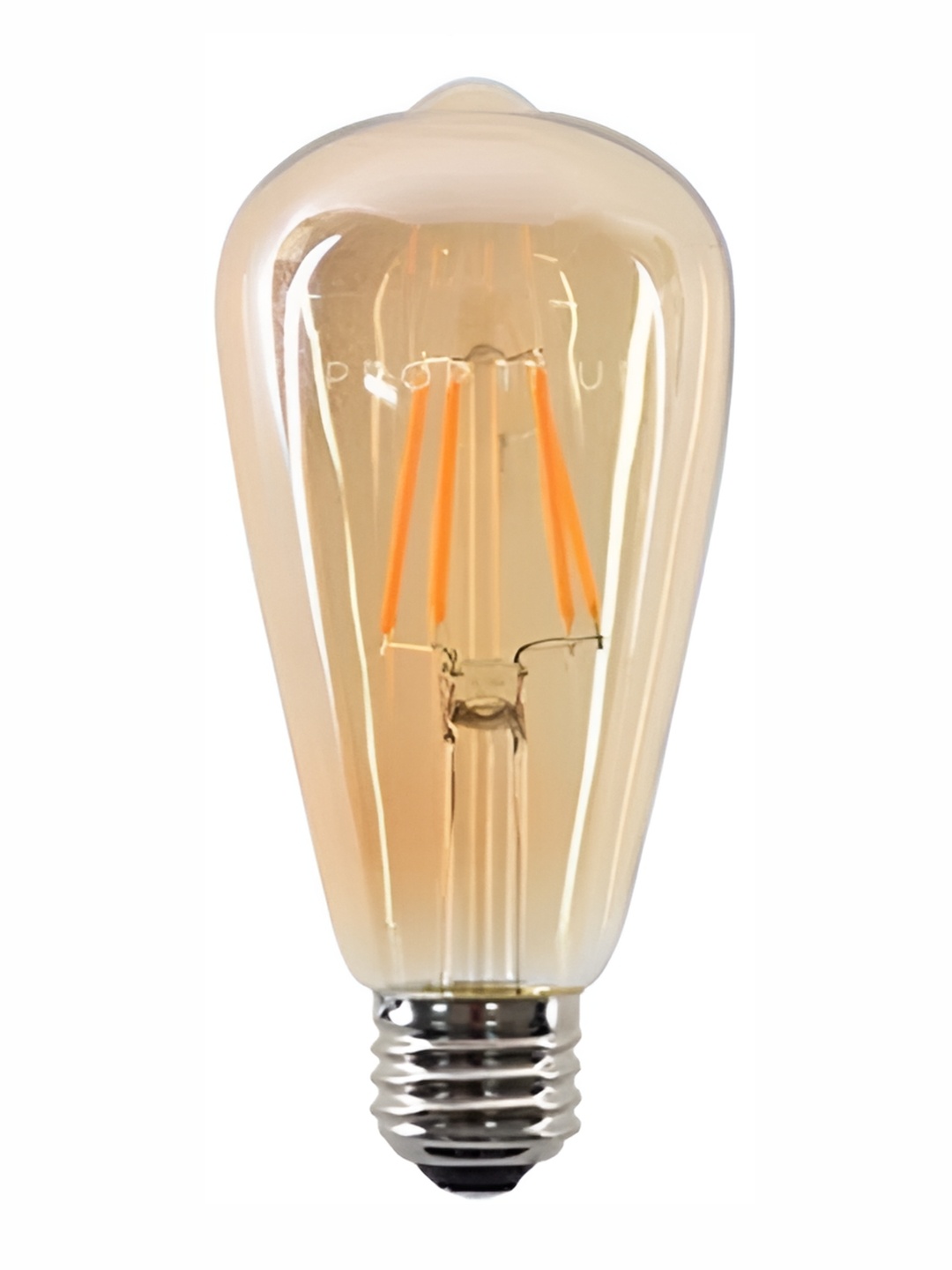 

SPARK WORLD Yellow & Silver-Toned Glass Semi Sphere LED Bulb