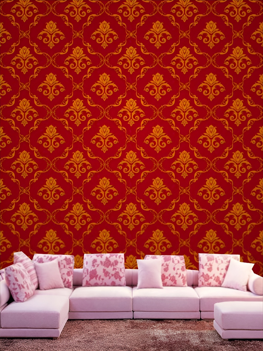 

Aura Red & Yellow Printed Self Adhesive 3D Wall Panels