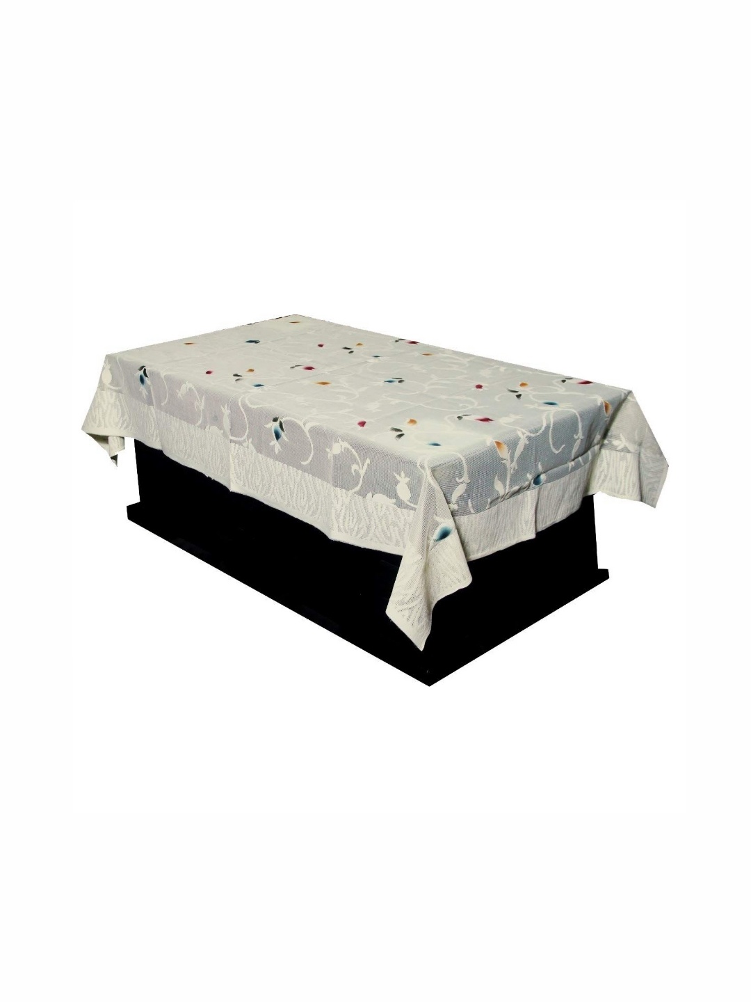 

Aura Cream & Red Floral 2-Seater Rectangular Table Cover