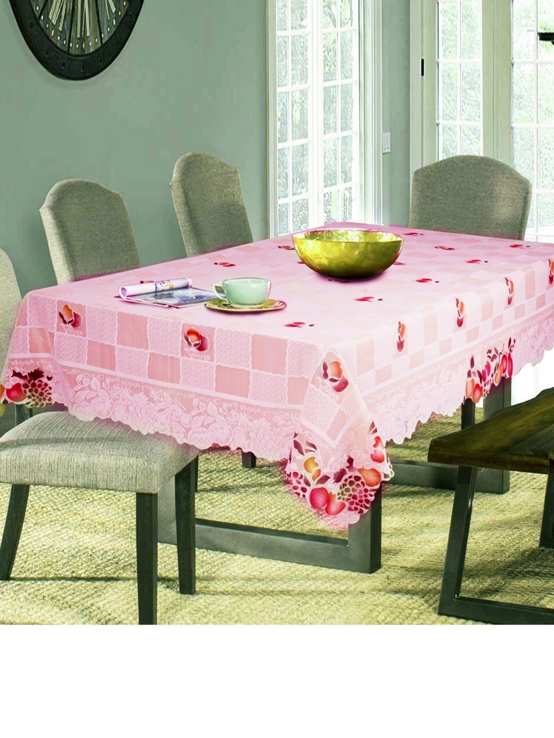 

Aura Pink & White Floral 6Seater Rectangle Table Cover