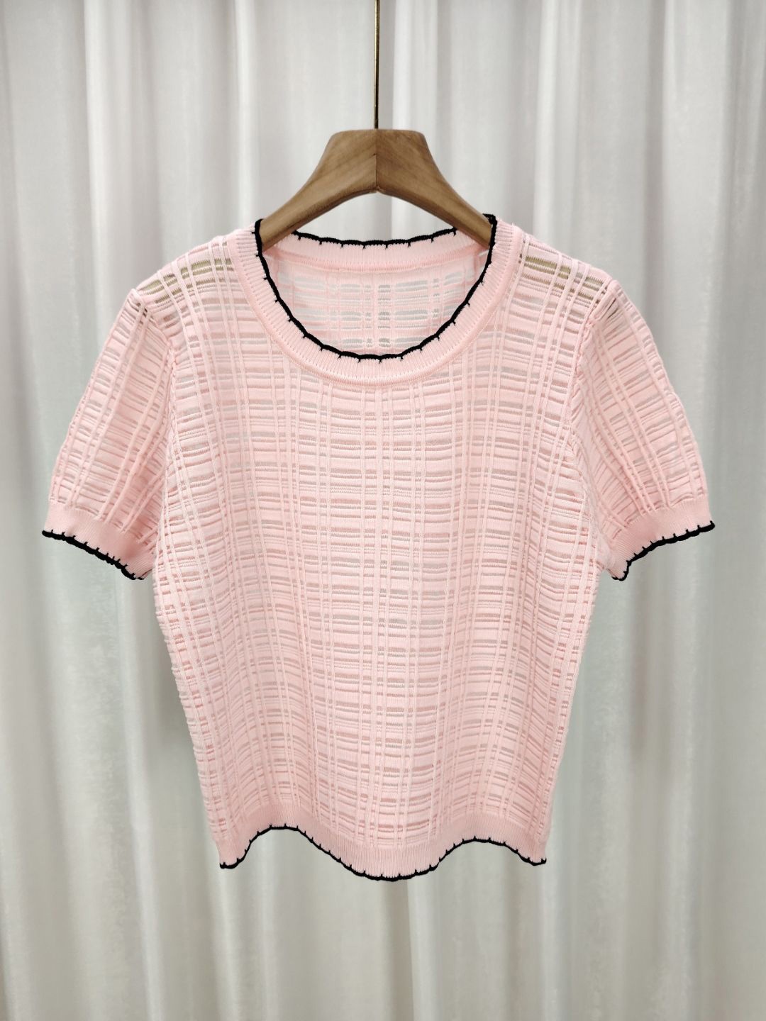 

StyleCast Pink Girls Self Design Short Sleeves Tank Top