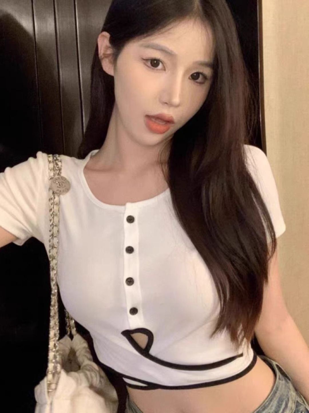 

StyleCast Girls White Round Neck Crop Top