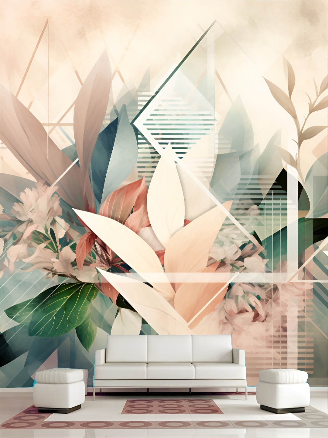 

Aura Beige & Green Printed Self Adhesive 3D Wall Panels