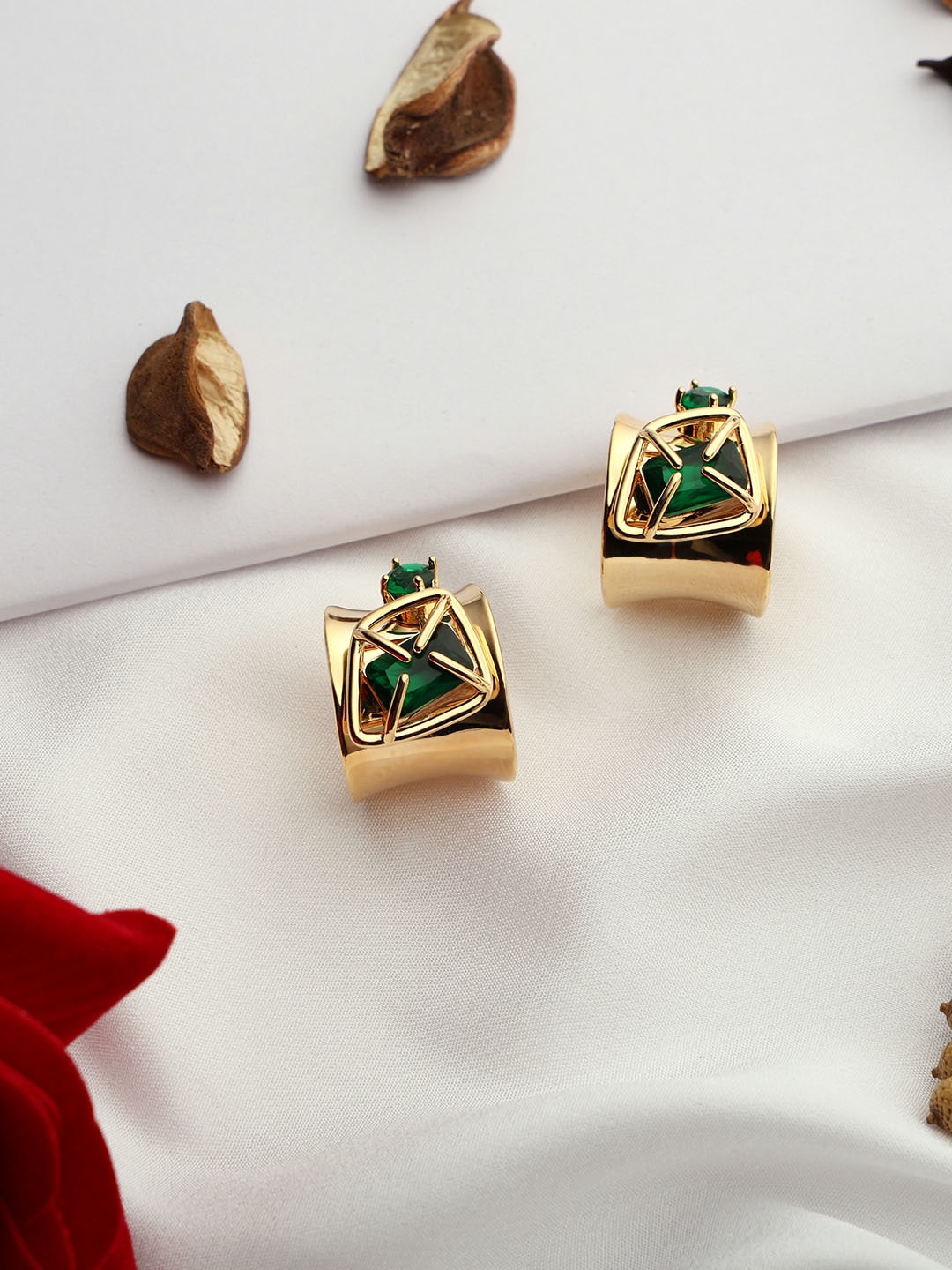 

VENI Gold-Plated Contemporary Studs Earrings