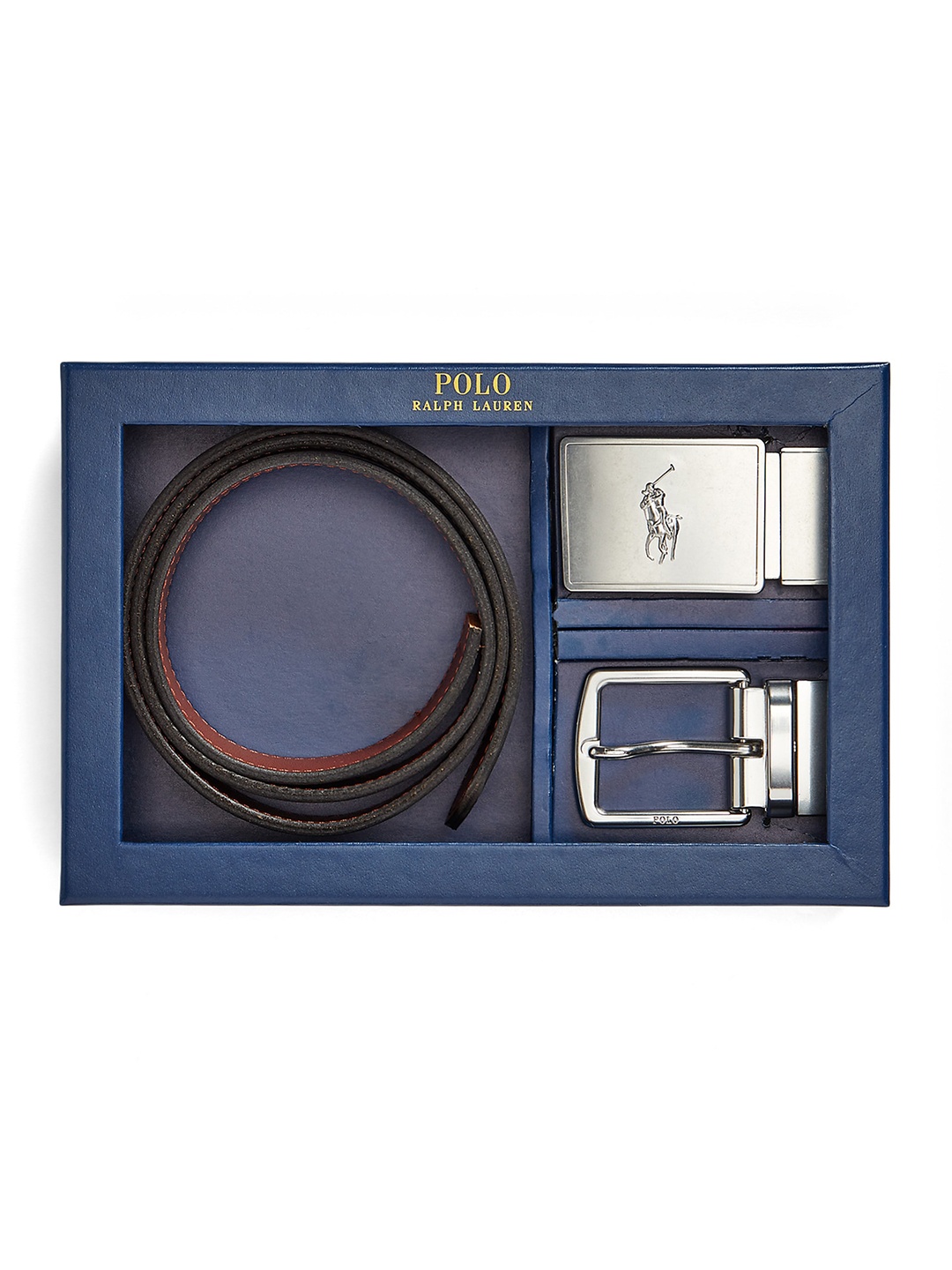 

Polo Ralph Lauren Men Leather Reversible Belt, Black