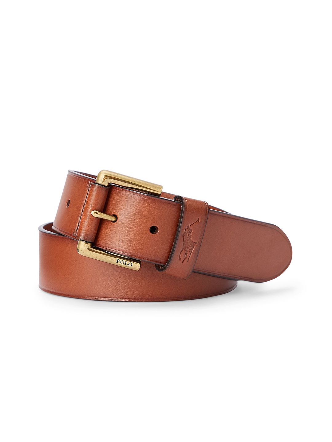 

Polo Ralph Lauren Men Leather Tang Closure Belt, Beige