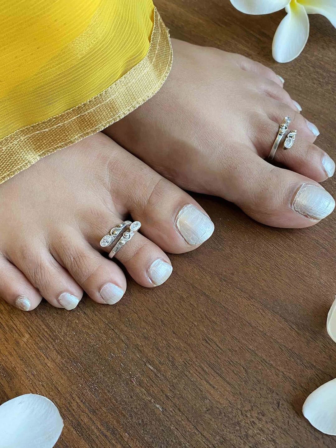 

Unniyarcha Silver-Plated Sterling Silver Toe Rings