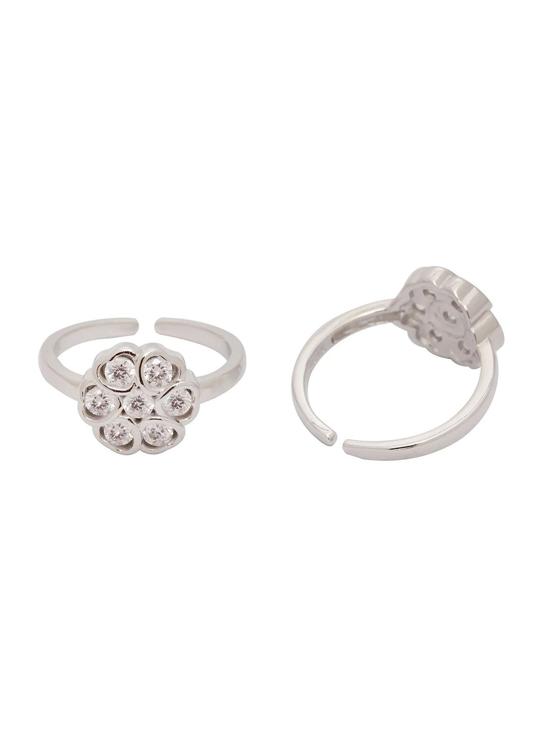 

Unniyarcha 92.5 Silver-Plated Silver Toe Rings
