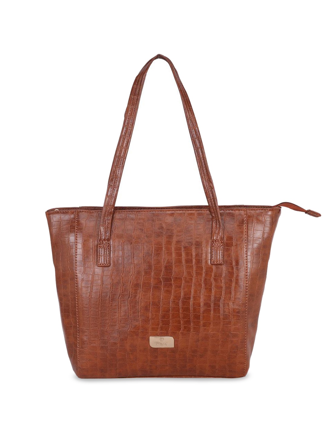 

RIJAC Textured Structured Shoulder Bag, Tan