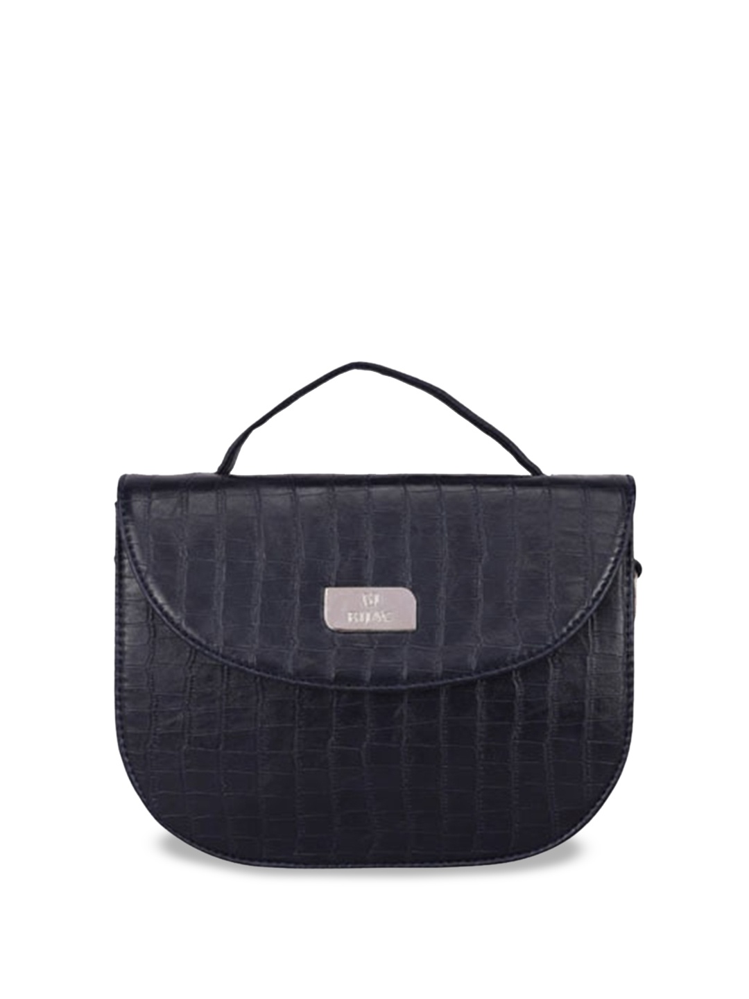 

RIJAC Textured Structured Synthetic Leather Cross Body Sling Bag, Navy blue