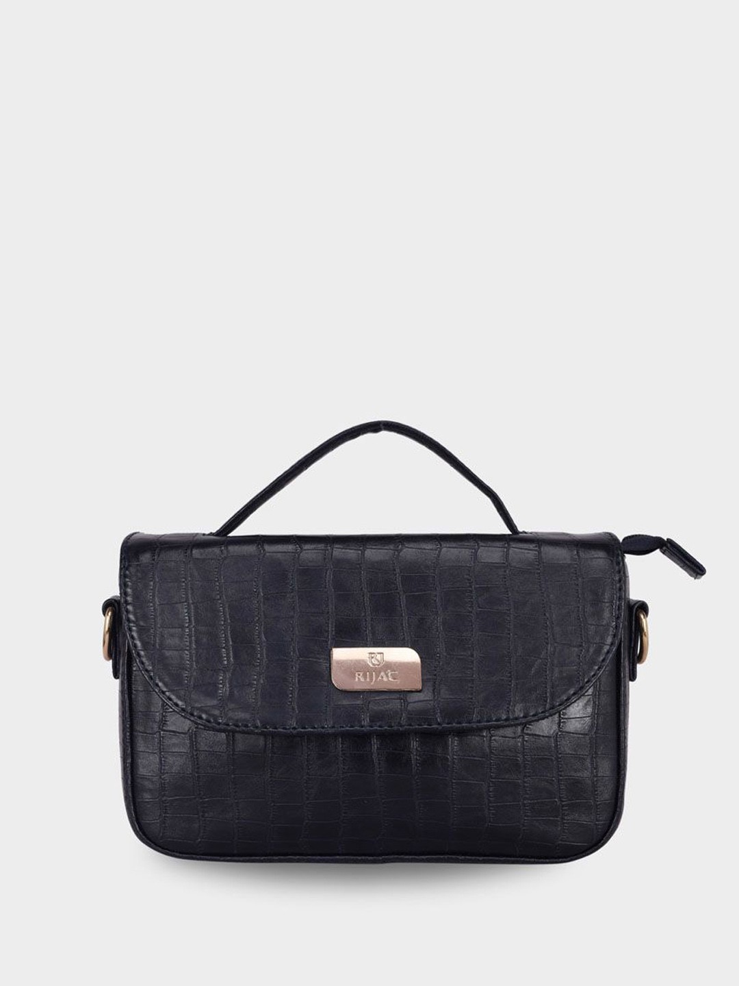 

RIJAC Textured Structured Sling Bag, Navy blue