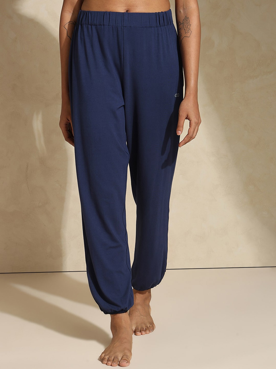 

Silvertraq Women Mid-Rise Joggers Lounge Pants, Navy blue