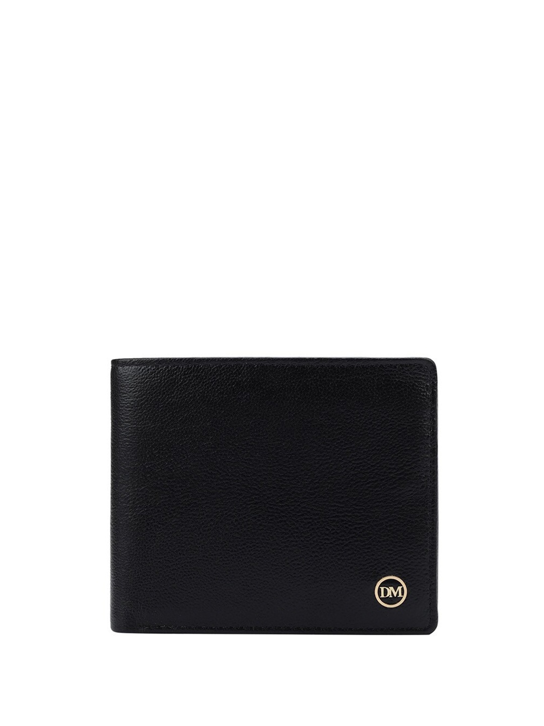 

Da Milano Men Leather Two Fold Wallet, Black