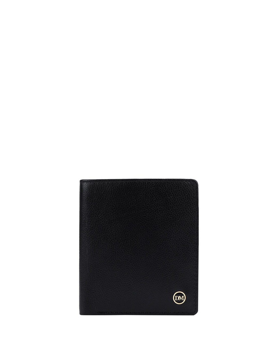 

Da Milano Men Leather Two Fold Wallet, Black