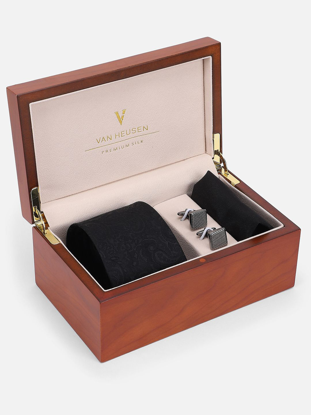 

Van Heusen Men Pure Acrylic Accessory Gift Set, Black