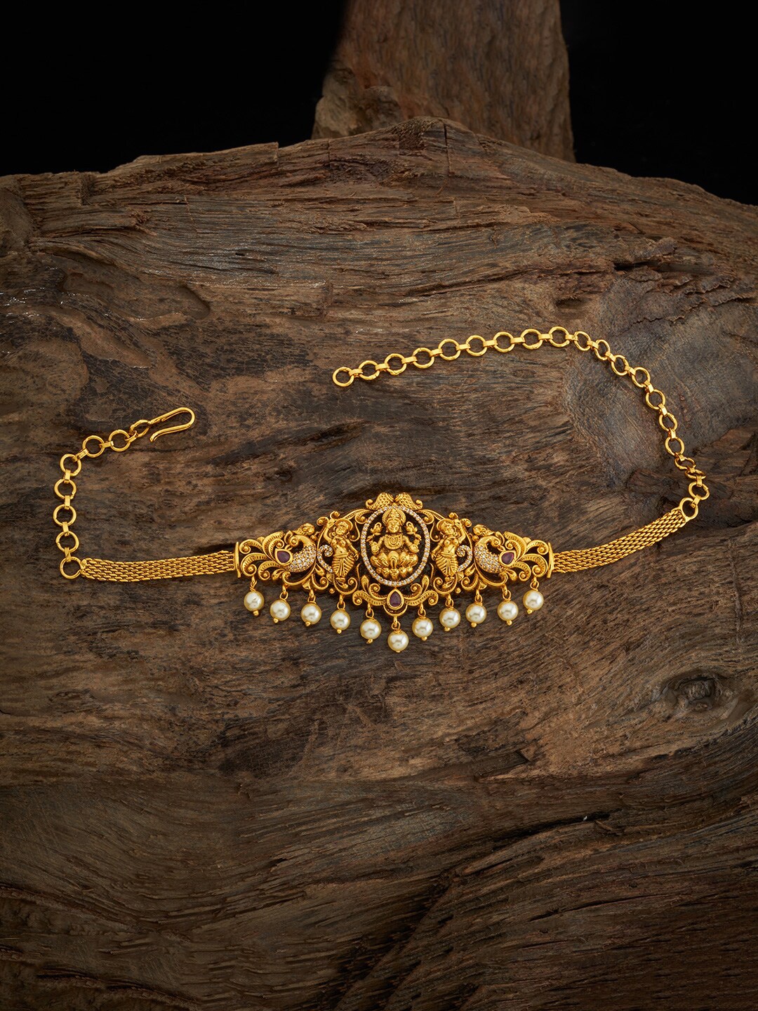 

Kushal's Fashion Jewellery Gold-Plated Beads Beaded Antique Armlet