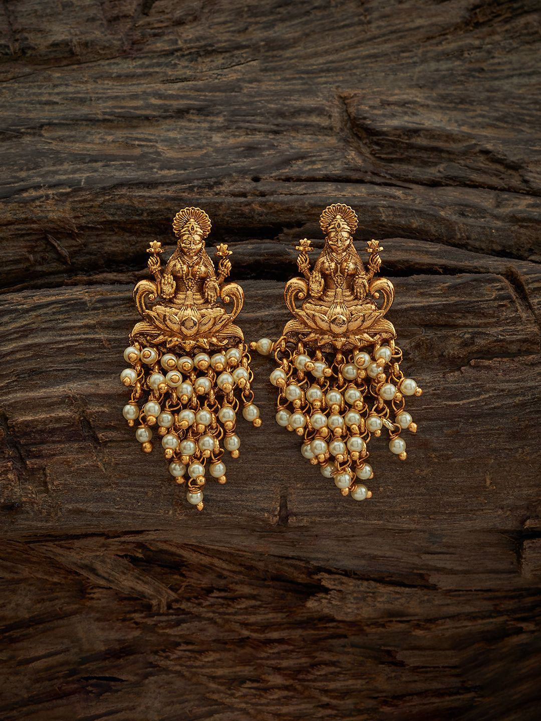 

Kushal's Fashion Jewellery Gold-Plated Classic Drop Earrings, Na
