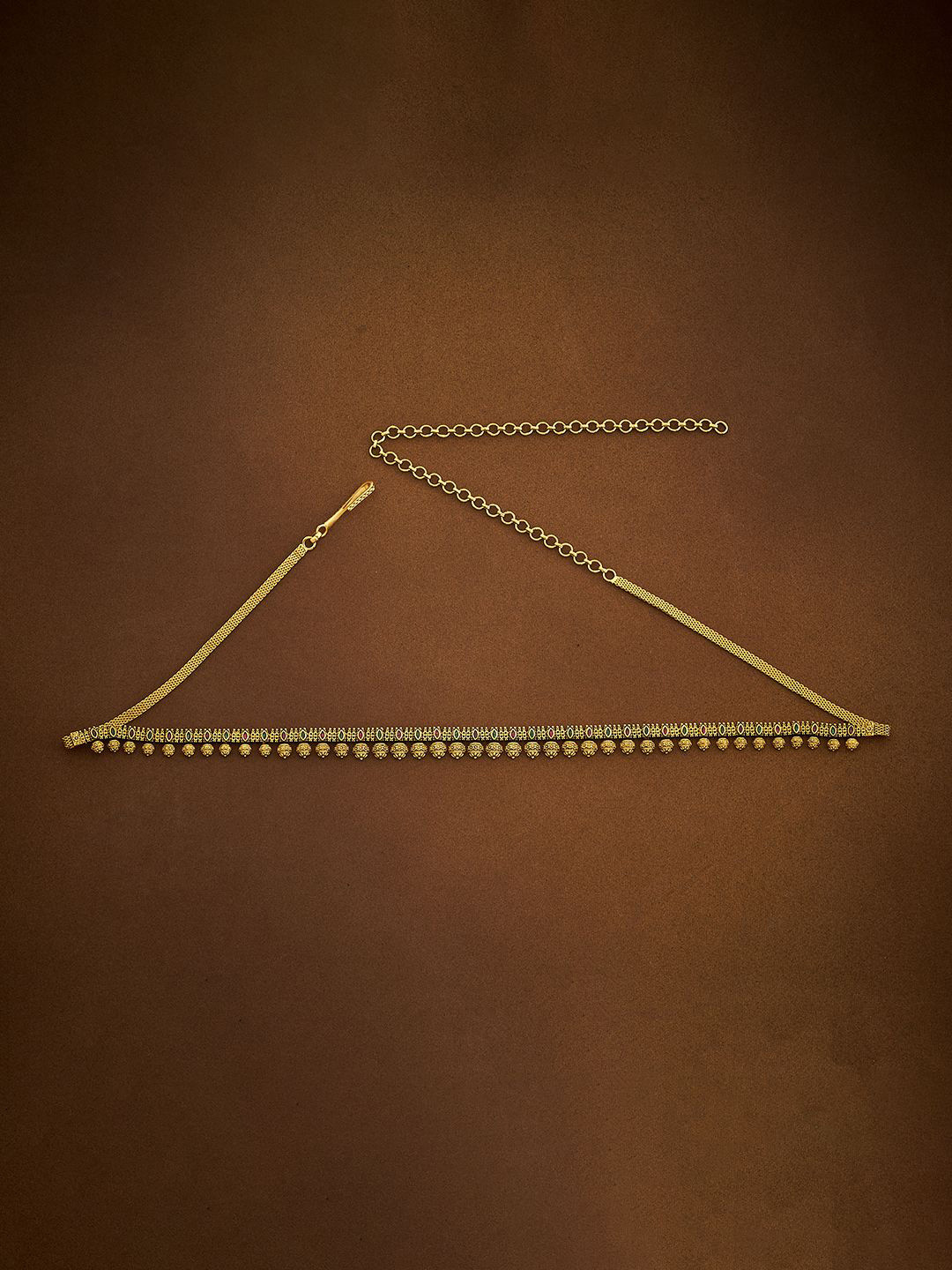 

Kushal's Fashion Jewellery Gold-Plated Artificial Stones Studded Waist Chain