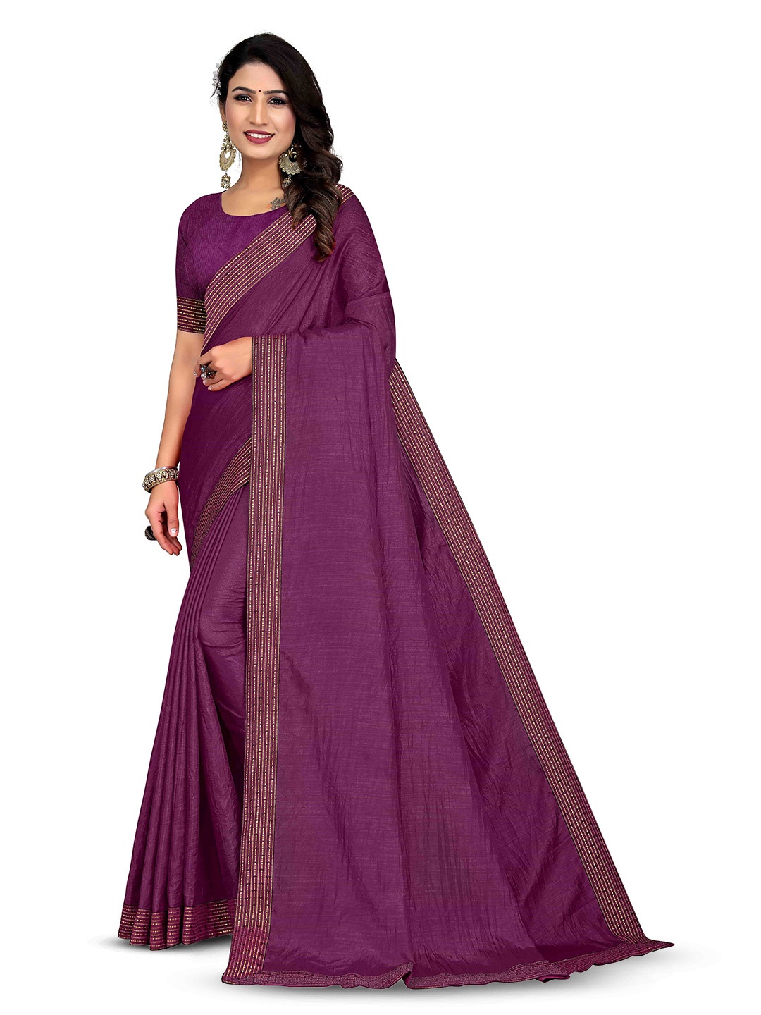 

Tulip Eden Saree, Purple
