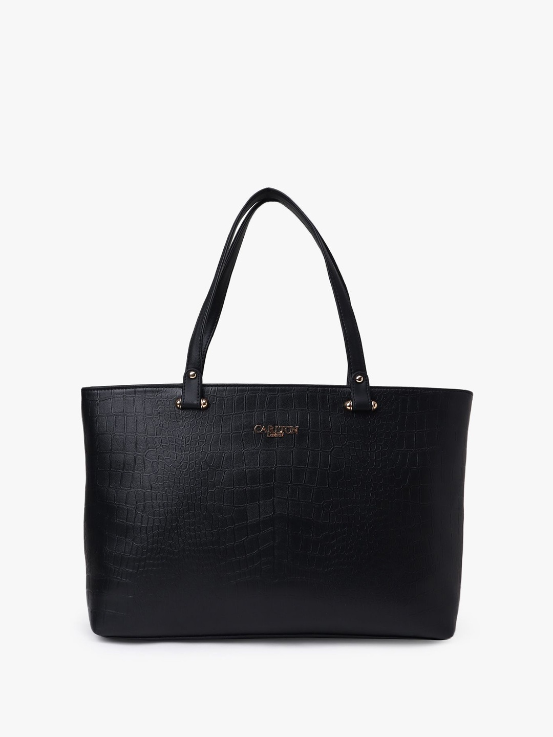 

Carlton London Textured Shopper Shoulder Bag, Black