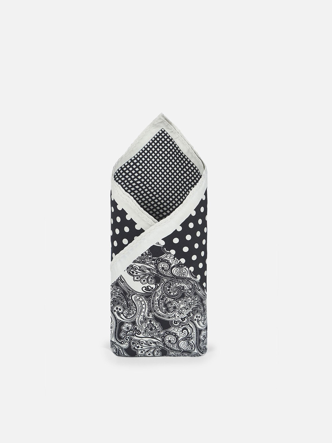 

Louis Philippe Printed Pocket Square, Grey