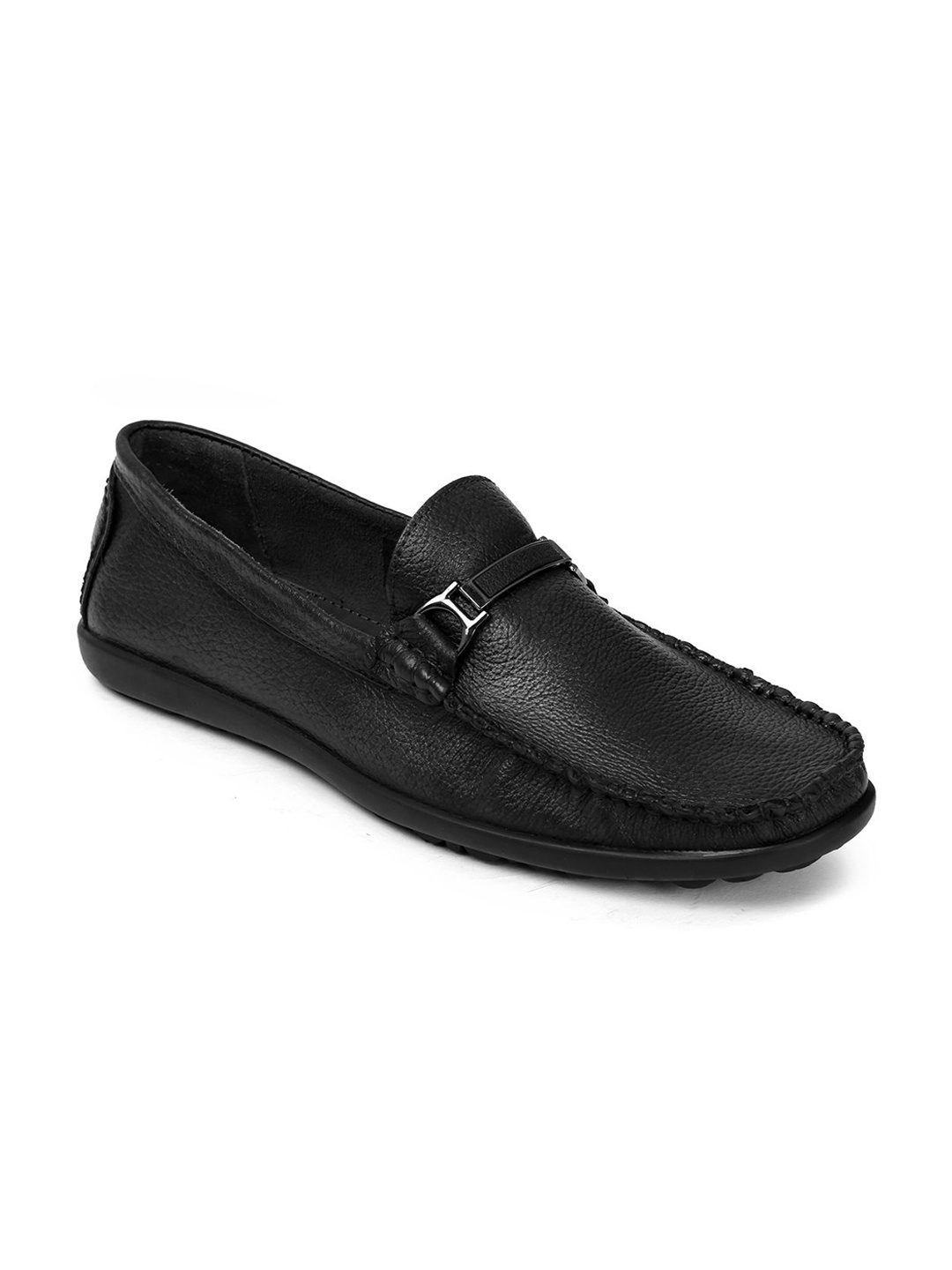 

Zoom Shoes Men Leather Formal Loafers, Black