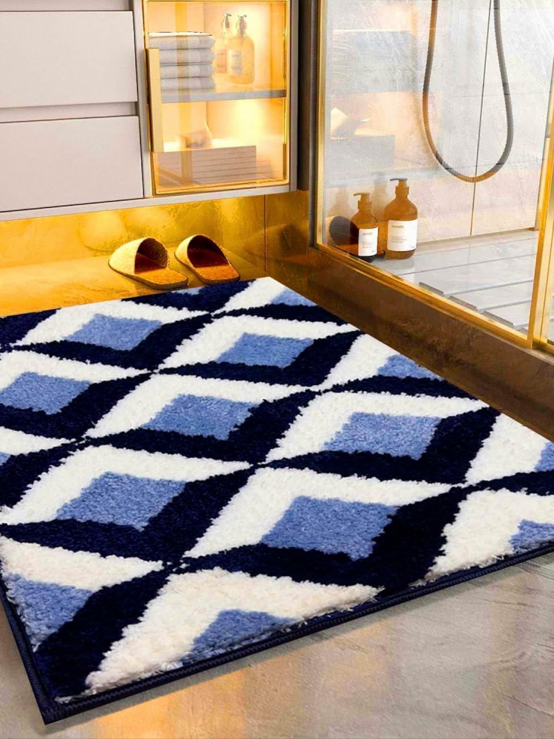 

ROSEATE Unisex Blue Doormats