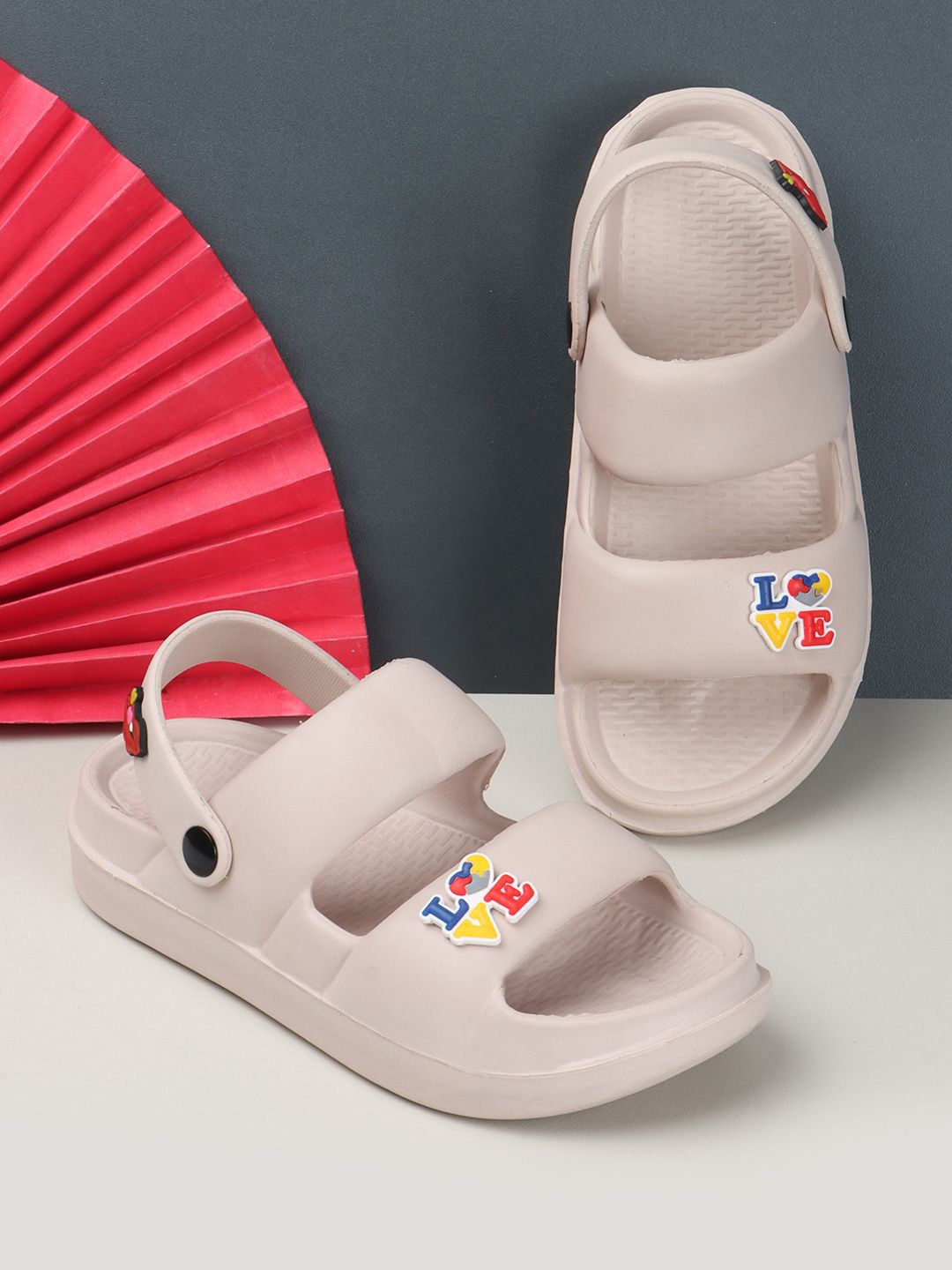 

The Roadster Lifestyle Co. Women Beige Self-Design Lightweight Clogs
