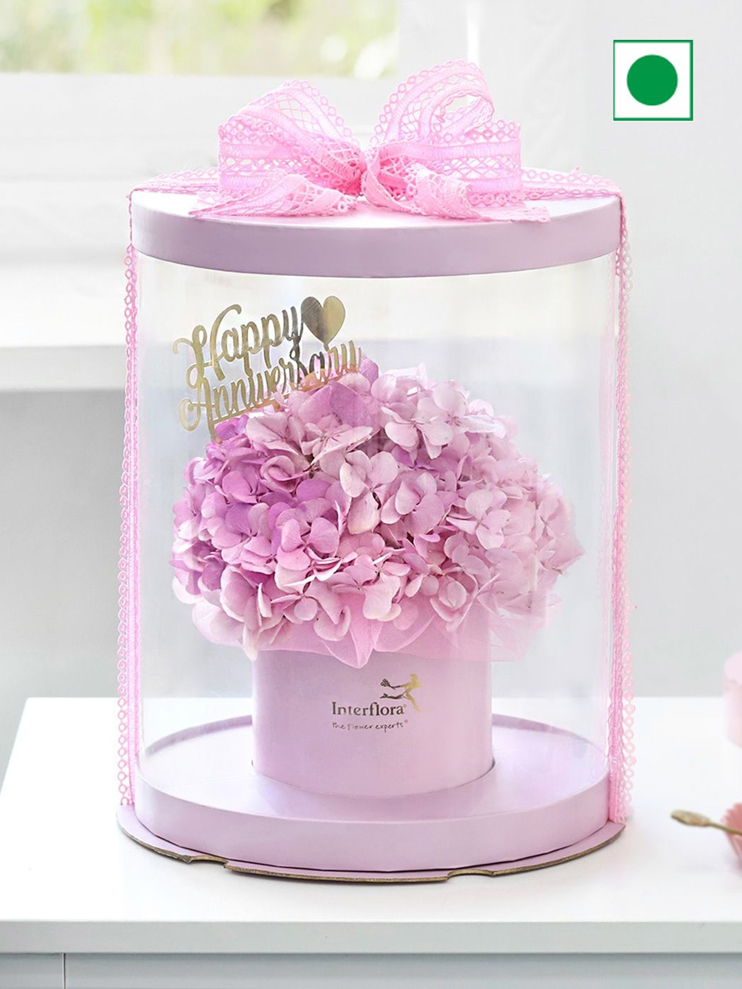 

Interflora Pink Hydrangea Fresh Blower Box