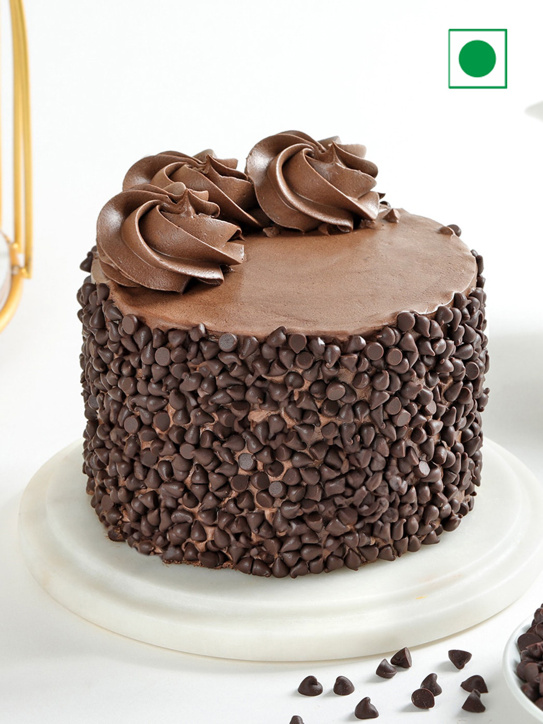 

IGP Chocolate Flavour Round Choco Chip Truffle Cake-300 gm, Brown
