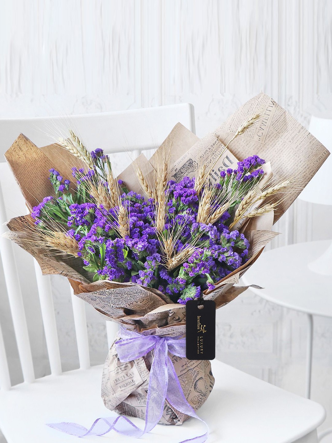 

Interflora Purple Rustic Charm Hand Tied Flowers