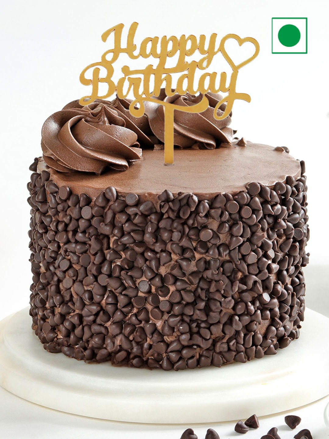 

IGP Round Shape Chocolate Flavor Eggless Cake- 300 Gm, Brown