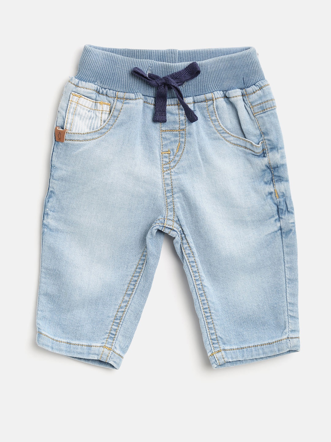 

Gini and Jony Boys Blue Regular Fit Mid-Rise Clean Look Stretchable Jeans