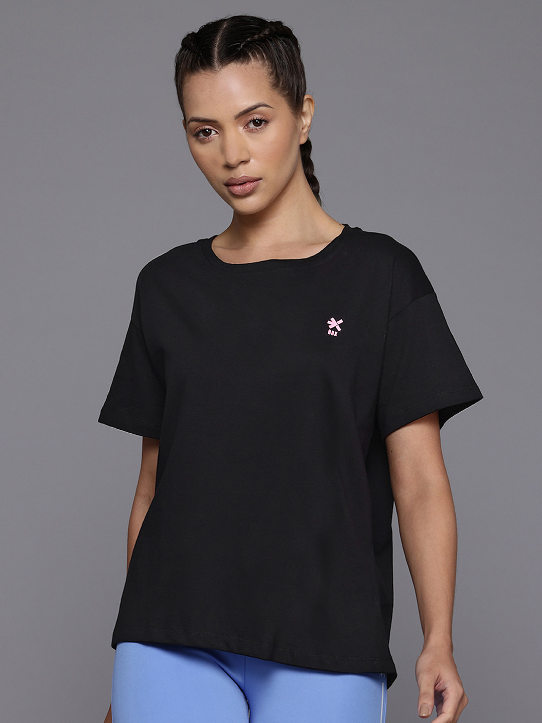 

HRX by Hrithik Roshan Pure Cotton Training T-shirt, Black