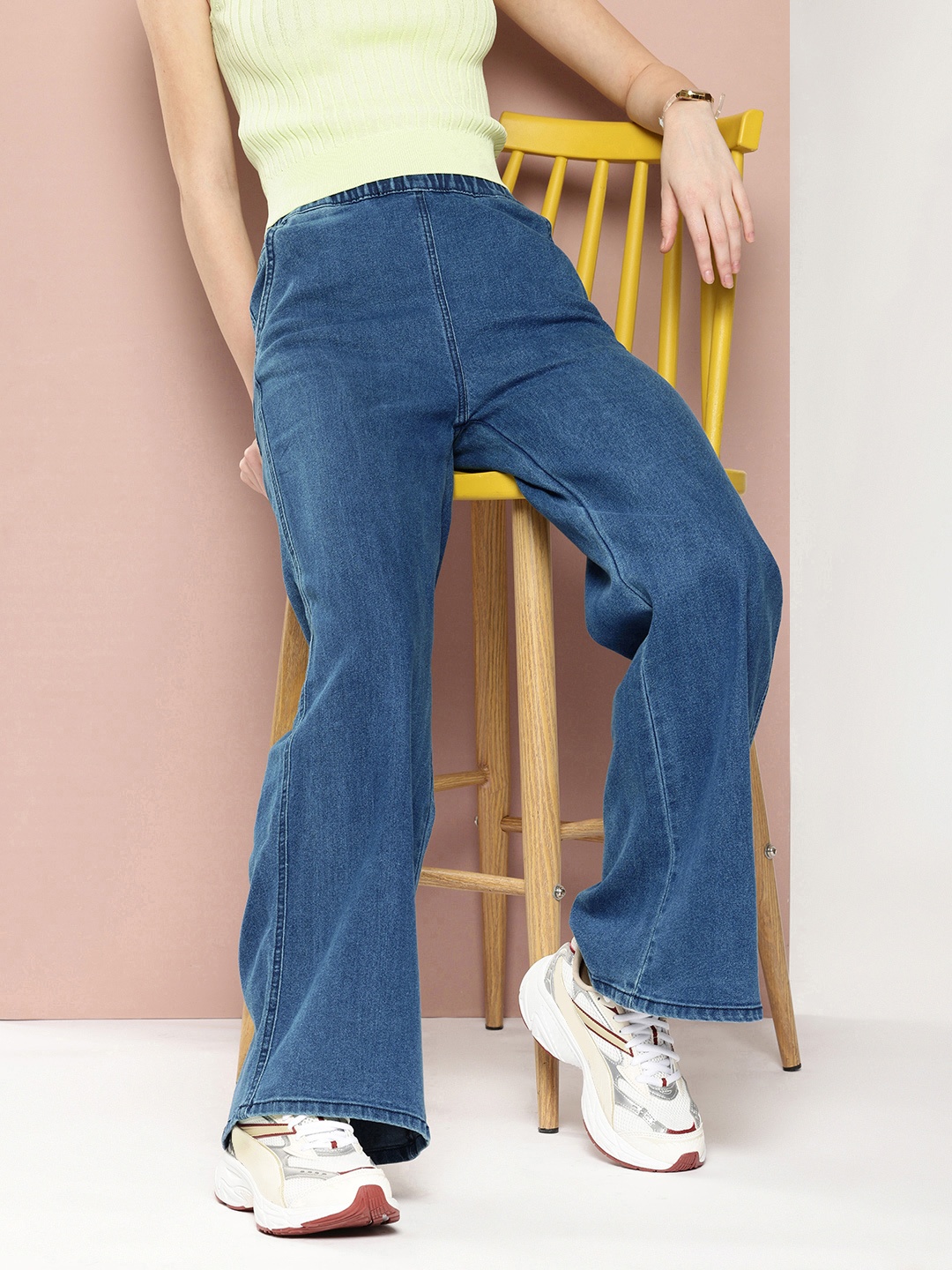 

Harvard Women Base Straight Fit Stretchable Jeans, Blue